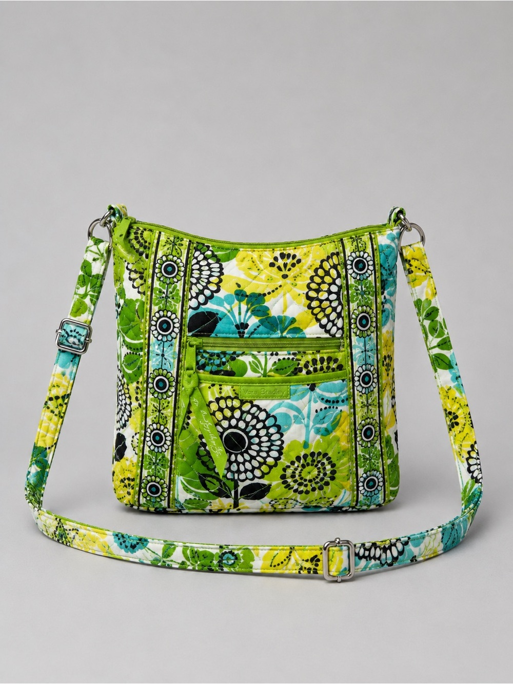 Vera Bradley Limes Up Hipster Crossbody Quilted Retired